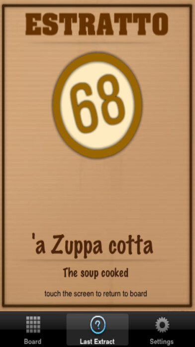 Emulate iPhone app iSmorfia using MyAndroid