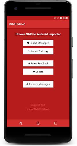Run android online APK iSMS2droid - iPhone SMS Import from MyAndroid or emulate iSMS2droid - iPhone SMS Import using MyAndroid