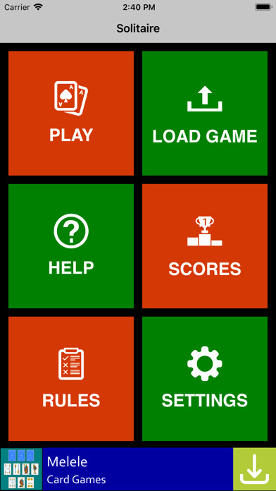 Emulate iPhone app i.Solitaire using MyAndroid
