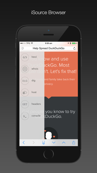 Emulate iPhone app iSource Browser using MyAndroid Emulate iPhone app iSource Browser using MyAndroid