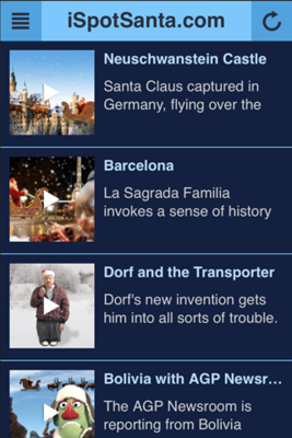 Emulate Android APK iSpotSantas Santa Tracker