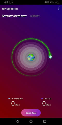 Run android online APK ISP SpeedTest from MyAndroid or emulate ISP SpeedTest using MyAndroid