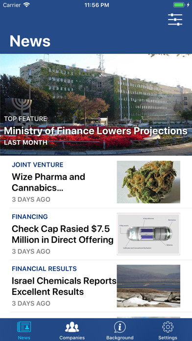 Emulate iPhone app Israel Economic News: DigitOne using MyAndroid
