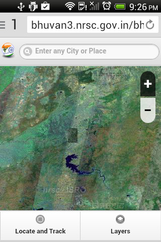 Run android online APK ISRO BHUVAN INDIAN LIVE from MyAndroid or emulate ISRO BHUVAN INDIAN LIVE using MyAndroid