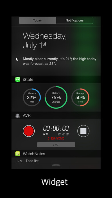 Emulate iPhone app iState - Glance at Battery,Memory,Storage Notification using MyAndroid Emulate iPhone app iState - Glance at Battery,Memory,Storage Notification using MyAndroid