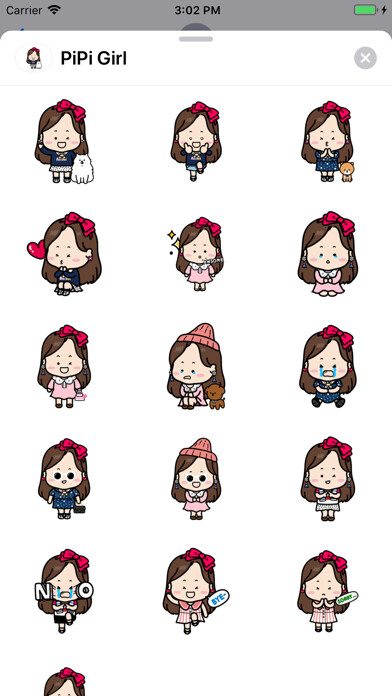 Emulate iPhone app iSticker PiPi Girl using MyAndroid