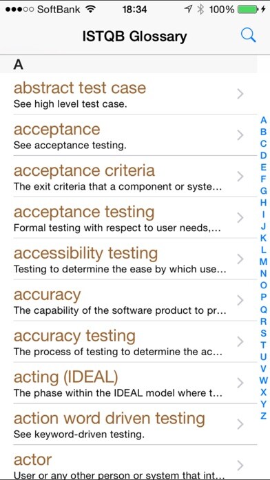 Emulate iPhone app ISTQB Glossary using MyAndroid Emulate iPhone app ISTQB Glossary using MyAndroid