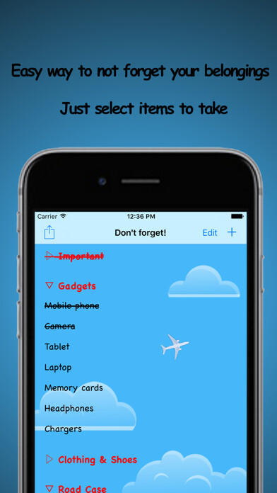 Emulate iPhone app iSuitcase using MyAndroid