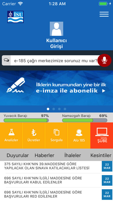 Emulate iPhone app ISU Mobil using MyAndroid