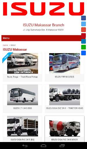 Run android online APK ISUZU Makassar from MyAndroid or emulate ISUZU Makassar using MyAndroid