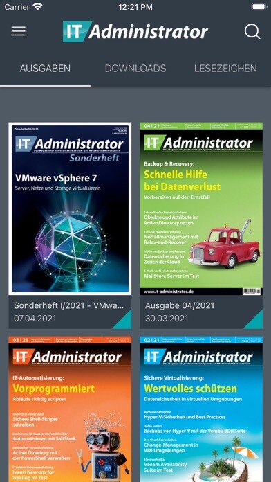 Emulate iPhone app IT-Administrator ePaper using MyAndroid
