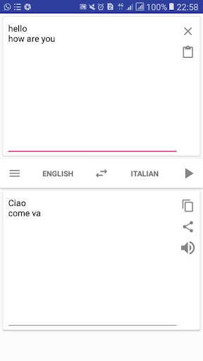 Run android online APK Italian English:translate translator pronunciation from MyAndroid or emulate Italian English:translate translator pronunciation using MyAndroid