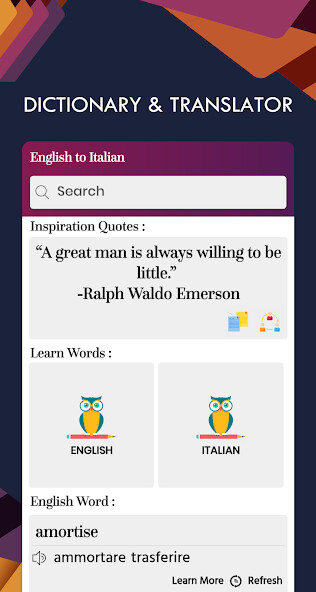 Run android online APK Italian English Translator - Free Dictionary from MyAndroid or emulate Italian English Translator - Free Dictionary using MyAndroid Run android online APK Italian English Translator - Free Dictionary from MyAndroid or emulate Italian English Translator - Free Dictionary using MyAndroid