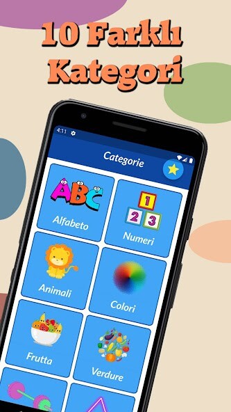 Run android online APK Italian for kids from MyAndroid or emulate Italian for kids using MyAndroid
