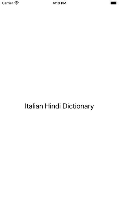 Emulate iPhone app Italian Hindi Dictionary using MyAndroid Emulate iPhone app Italian Hindi Dictionary using MyAndroid