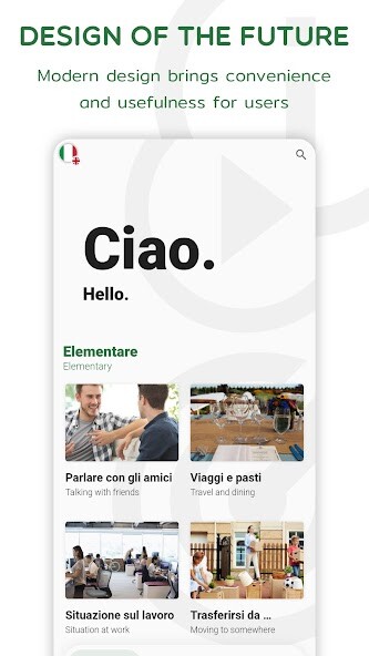 Run android online APK Italian Listening  Speaking from MyAndroid or emulate Italian Listening  Speaking using MyAndroid