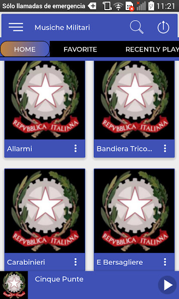 Run android online APK Italian Military Music from MyAndroid or emulate Italian Military Music using MyAndroid