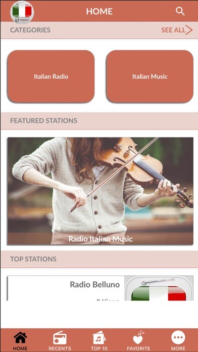 Emulate iPhone app Italian Music Italian Radio using MyAndroid Emulate iPhone app Italian Music Italian Radio using MyAndroid