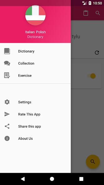 Run android online APK Italian-Polish Dictionary from MyAndroid or emulate Italian-Polish Dictionary using MyAndroid