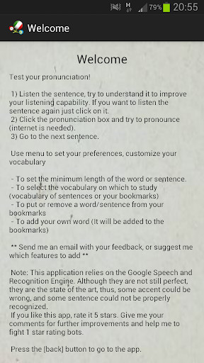 Run android online APK Italian Pronunciation Trainer from MyAndroid or emulate Italian Pronunciation Trainer using MyAndroid