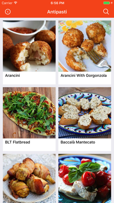 Emulate iPhone app Italian Recipes: Food recipes, cookbook,meal plans using MyAndroid Emulate iPhone app Italian Recipes: Food recipes, cookbook,meal plans using MyAndroid