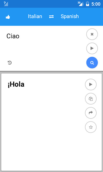 Run android online APK Italian Spanish Translate from MyAndroid or emulate Italian Spanish Translate using MyAndroid