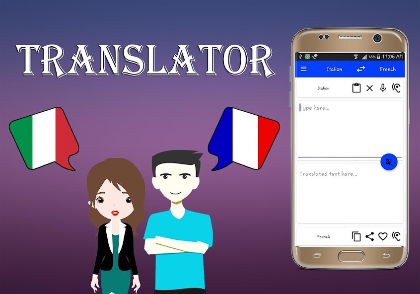 Run android online APK Italian To French Translator from MyAndroid or emulate Italian To French Translator using MyAndroid