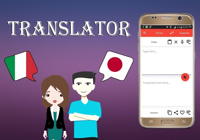 Emulate Android APK Italian To Japanese Translator