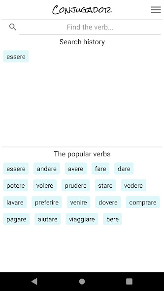 Run android online APK Italian verbs. Conjugador from MyAndroid or emulate Italian verbs. Conjugador using MyAndroid Run android online APK Italian verbs. Conjugador from MyAndroid or emulate Italian verbs. Conjugador using MyAndroid
