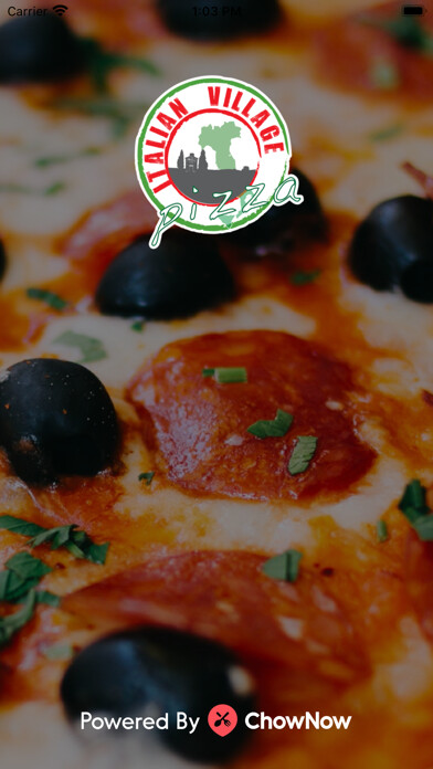 Emulate iPhone app Italian Village Pizza NJ using MyAndroid