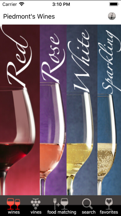Emulate iPhone app Italian Wine - Piedmont using MyAndroid