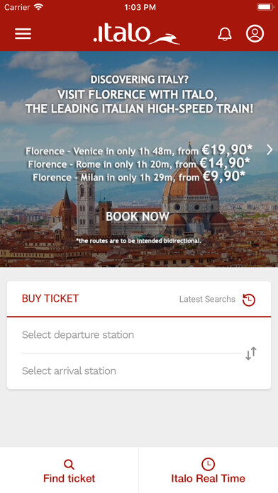 Emulate iPhone app Italo Treno: treni e biglietti using MyAndroid Emulate iPhone app Italo Treno: treni e biglietti using MyAndroid