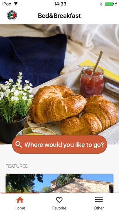 Emulate iPhone app Italy – Bed and Breakfast using MyAndroid