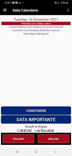 Run android online APK Italy Calendar 2022 from MyAndroid or emulate Italy Calendar 2022 using MyAndroid