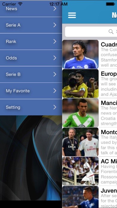 Emulate iPhone app Italy Football League--Serie A/B using MyAndroid Emulate iPhone app Italy Football League--Serie A/B using MyAndroid