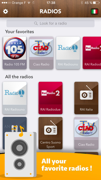 Emulate iPhone app Italy Radio - access all Radios in Italia FREE! using MyAndroid Emulate iPhone app Italy Radio - access all Radios in Italia FREE! using MyAndroid