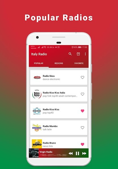 Run android online APK Italy Radio - Online FM Radio from MyAndroid or emulate Italy Radio - Online FM Radio using MyAndroid