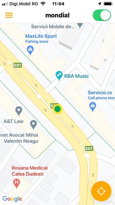 Emulate iPhone app iTaxi Driver Go using MyAndroid
