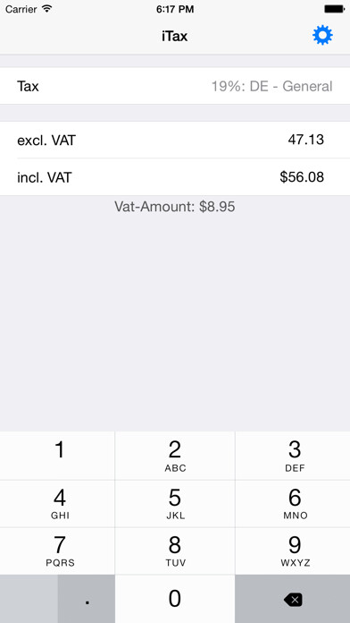Emulate iPhone app iTax - Tax Calculator using MyAndroid Emulate iPhone app iTax - Tax Calculator using MyAndroid