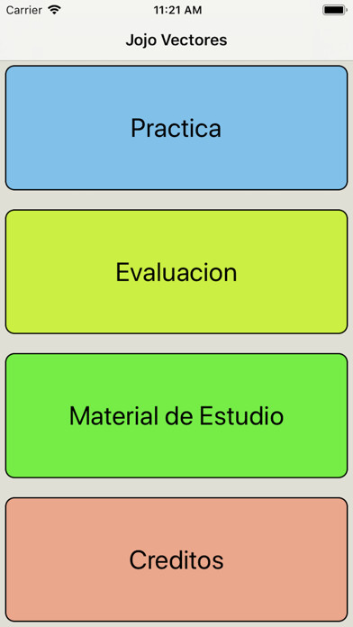 Emulate iPhone app ITC_MTY: Jojo Vectores using MyAndroid