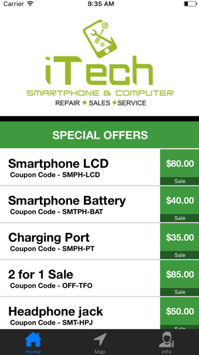 Emulate iPhone app iTech Smartphone using MyAndroid