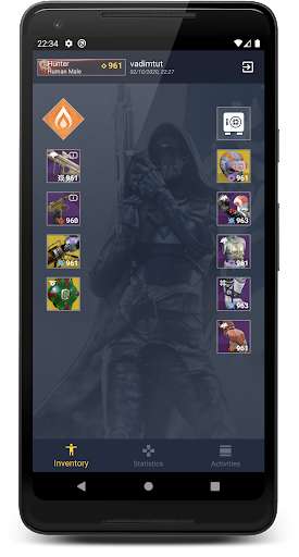 Run android online APK Item Manager for Destiny 2 - Vault & Stats from MyAndroid or emulate Item Manager for Destiny 2 - Vault & Stats using MyAndroid Run android online APK Item Manager for Destiny 2 - Vault & Stats from MyAndroid or emulate Item Manager for Destiny 2 - Vault & Stats using MyAndroid