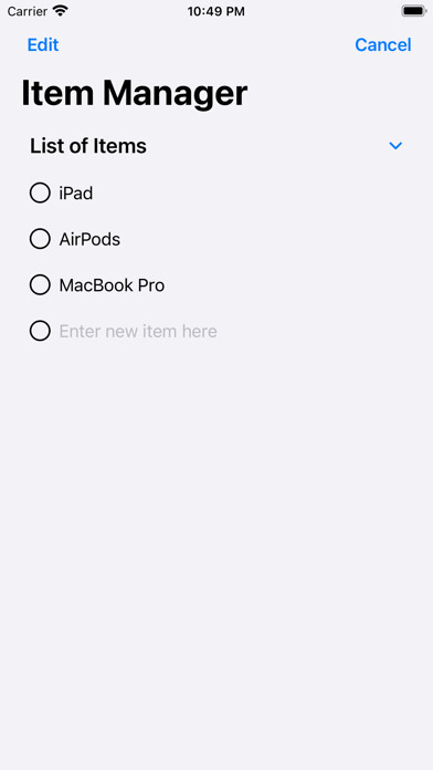 Emulate iPhone app ItemMemo using MyAndroid Emulate iPhone app ItemMemo using MyAndroid