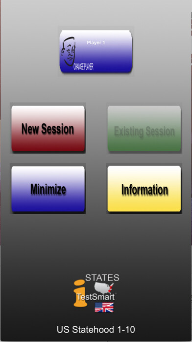 Emulate iPhone app iTestSmart Statehood 01-10 US using MyAndroid