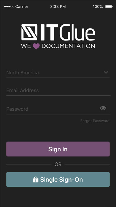 Emulate iPhone app IT Glue using MyAndroid