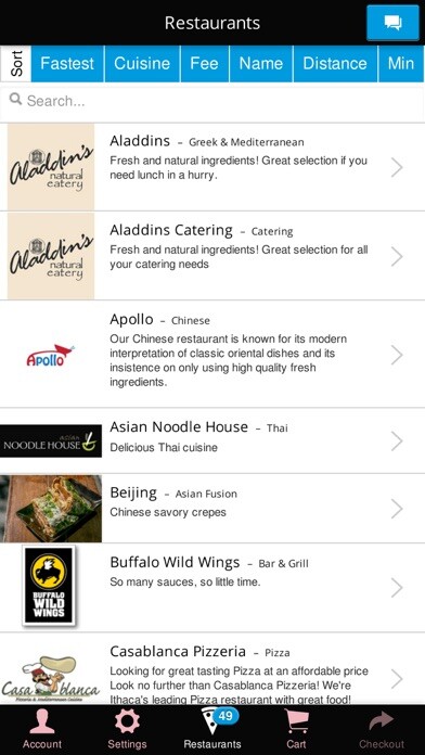 Emulate iPhone app Ithaca To Go using MyAndroid Emulate iPhone app Ithaca To Go using MyAndroid