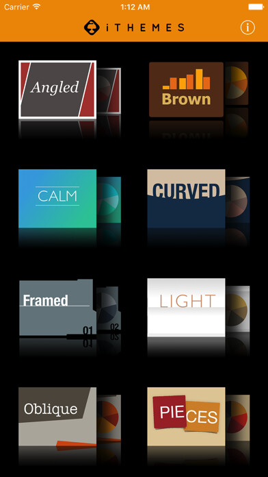 Emulate iPhone app iThemes for Keynote using MyAndroid