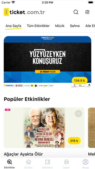 Emulate iPhone app iTicket.COM.TR (Turkey) using MyAndroid Emulate iPhone app iTicket.COM.TR (Turkey) using MyAndroid
