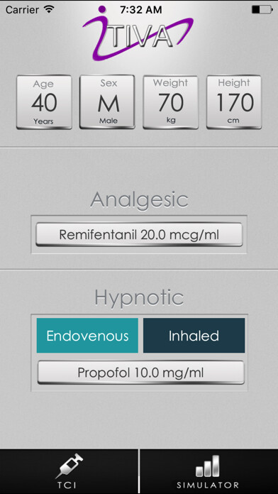 Emulate iPhone app iTIVA Anesthesia using MyAndroid Emulate iPhone app iTIVA Anesthesia using MyAndroid