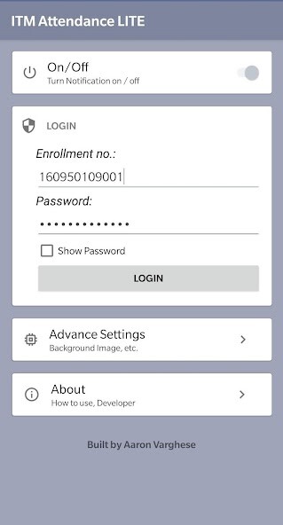 Run android online APK ITM Attendance LITE from MyAndroid or emulate ITM Attendance LITE using MyAndroid